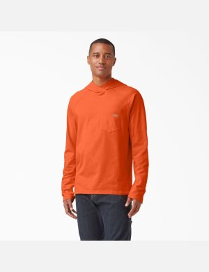 Camisas Dickies Cooling Performance Long Sleeve Sun Hombre Naranjas Claro | 1625809-SR