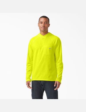 Camisas Dickies Cooling Performance Long Sleeve Sun Hombre Amarillo Claro | 6012548-QM