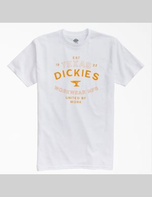 Camiseta Dickies Anvil Estampadas Hombre Blancas | 6804152-HY