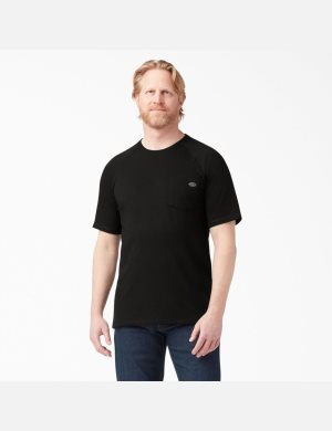 Camiseta Dickies Cooling Corta Sleeve Hombre Negras | 3714509-JS