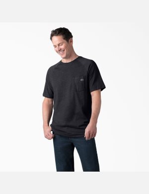 Camiseta Dickies Cooling Corta Sleeve Hombre Negras | 3719860-SQ