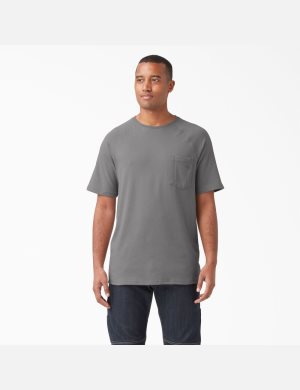 Camiseta Dickies Cooling Corta Sleeve Hombre Gris | 7560348-RZ