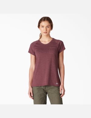 Camiseta Dickies Cooling Corta Sleeve Mujer Multicolor | 7965480-RA