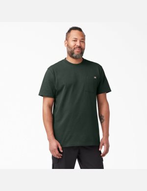 Camiseta Dickies Corta Sleeve Heavyweight Hombre Verde | 4670215-ZQ