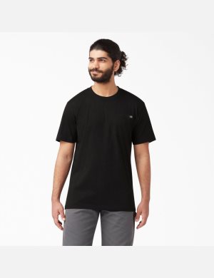 Camiseta Dickies Corta Sleeve Pocket Hombre Negras | 4851026-WX