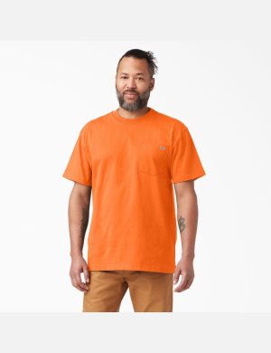 Camiseta Dickies Neon Corta Sleeve Heavyweight Hombre Naranjas Claro | 2104796-QZ