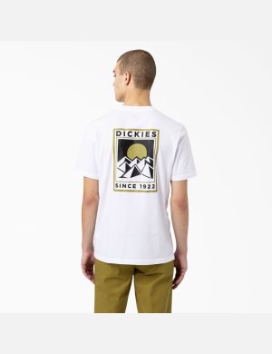 Camiseta Dickies Pacific Estampadas Hombre Blancas | 6375948-ZE