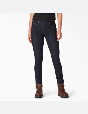 Jeans Dickies Perfect Shape Denim Flaco Leg Mujer Indigo Azules | 8924610-GI