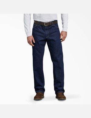 Jeans Dickies Relaxed Fit Carpenter Heavyweight Denim Hombre Indigo Azules | 8136204-NX