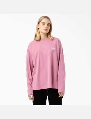 Long Sleeve Dickies Summerdale T-Shirt Mujer Multicolor | 5039426-LM