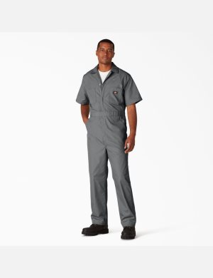 Monos Dickies Corta Sleeve Hombre Gris | 7810436-GX