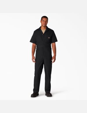 Monos Dickies Corta Sleeve Hombre Negras | 3712905-PY