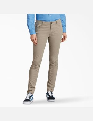 Pantalones Casuales Dickies Perfect Shape Mujer Gris | 2359746-AD