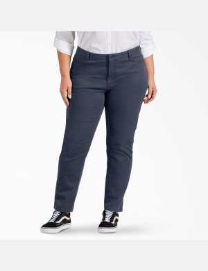 Pantalones Casuales Dickies Plus Perfect Shape Mujer Azul Marino | 9743508-OM