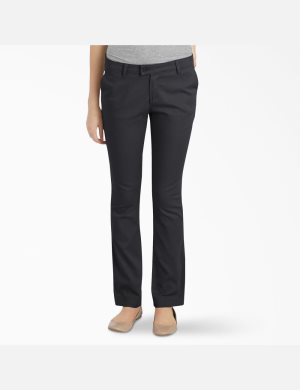 Pantalones Casuales Dickies Slim Fit Mujer Negras | 1869053-HC