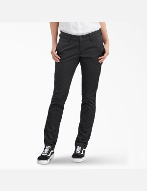 Pantalones Casuales Dickies Stretch Twill Mujer Negras | 5806719-HX