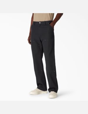 Pantalones De Doble Rodilla Dickies Duck Hombre Negras | 1865239-WF