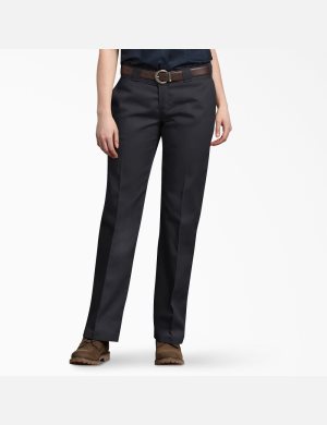 Pantalones De Trabajo Dickies 774 Mujer Negras | 9534072-RI