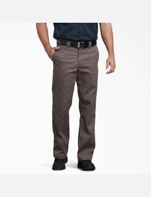 Pantalones De Trabajo Dickies 874 FLEX Hombre Marrones Oscuro | 0712389-TD