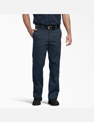 Pantalones De Trabajo Dickies 874 FLEX Hombre Azul Marino | 4039861-FB