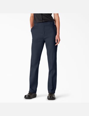 Pantalones De Trabajo Dickies FLEX Mujer Azul Marino | 8407153-XL