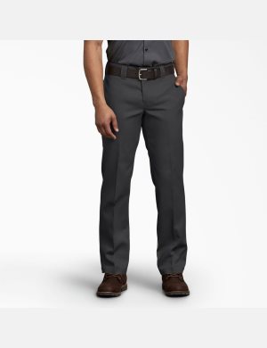 Pantalones De Trabajo Dickies FLEX Slim Fit Directo Leg Hombre Negras | 5429673-KE