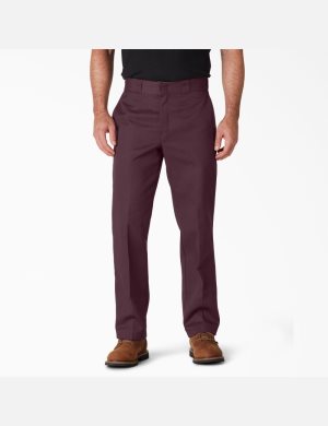 Pantalones De Trabajo Dickies Original 874 Hombre Burdeos | 0314876-CH