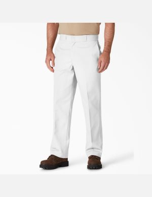 Pantalones De Trabajo Dickies Original 874 Hombre Blancas | 0436795-SJ