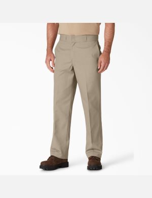 Pantalones De Trabajo Dickies Original 874 Hombre Marrones | 1479328-HM