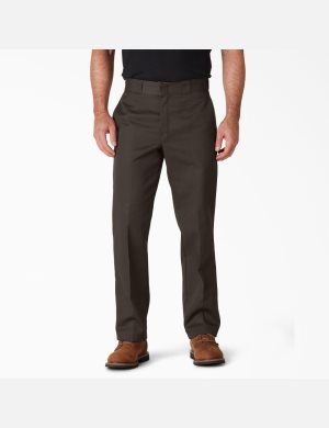 Pantalones De Trabajo Dickies Original 874 Hombre Marrones Oscuro | 2359860-CN