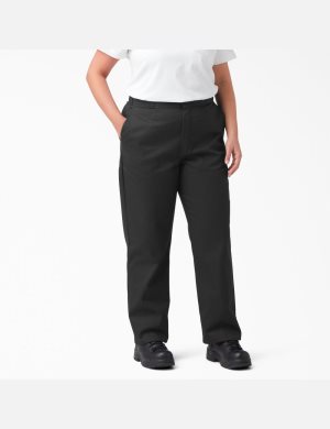 Pantalones De Trabajo Dickies Plus Original 874 Mujer Negras | 0861259-XR