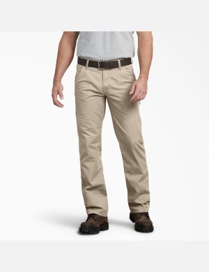 Pantalones De Trabajo Dickies Regular Fit Directo Leg Ripstop Carpenter Hombre Marrones | 7025164-ZF