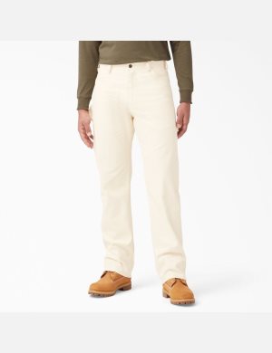 Pantalones De Trabajo Dickies Relaxed Fit Directo Leg Painters Hombre Beige | 6157398-QB