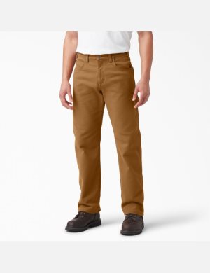 Pantalones De Trabajo Dickies Warming Duck Utility Hombre Marrones | 6893457-MY