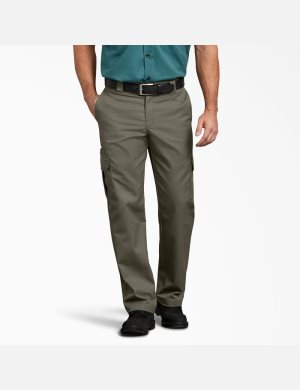 Pantalones Dickies FLEX Regular Fit Directo Leg Hombre Verde | 8594710-GZ