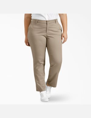 Pantalones Dickies Plus Mujer Marrones | 6918420-VG