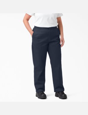 Pantalones Dickies Plus Original 874 Mujer Azul Marino | 0168957-PE