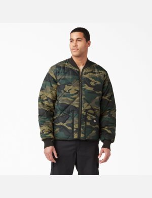 Ropa De Abrigo Dickies Camo Diamond Hombre Verde Camuflaje | 8401765-KB