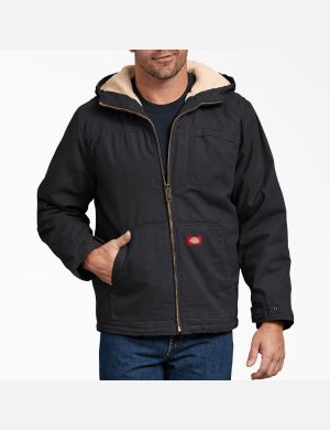 Ropa De Abrigo Dickies Duck High Pile Fleece Forro Hombre Negras | 9278306-TJ