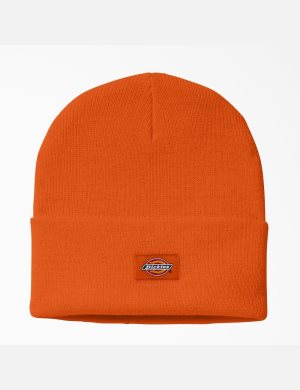 Sombreros Dickies Cuffed Knit Unisex Naranjas | 6053478-XO