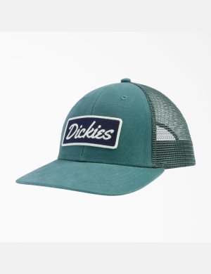 Sombreros Dickies Patch Logo Trucker Unisex Verde | 2678431-GT