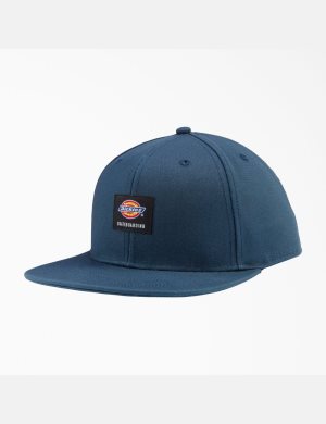 Sombreros Dickies Skateboarding Planos Bill Unisex Azules | 0412958-IN