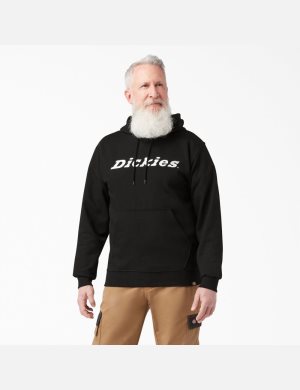 Sudadera Con Capucha Dickies Script Logo Fleece Hombre Negras | 1893460-YK