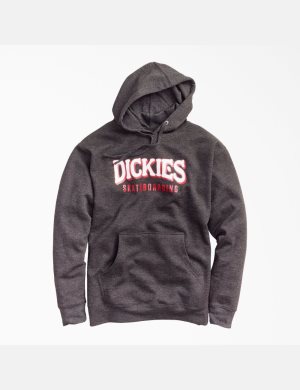 Sudadera Con Capucha Dickies Skateboarding Fleece Hombre Gris | 0941568-XE