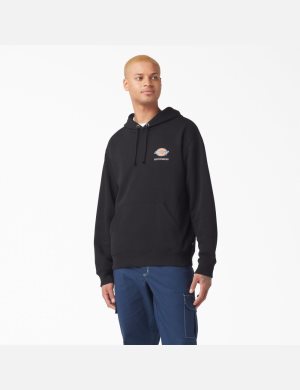 Sudadera Con Capucha Dickies Skateboarding Chest Logo Hombre Negras | 1092634-QK