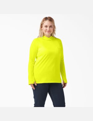 Tops Dickies Plus Cooling Performance Sun Mujer Amarillo Claro | 3762518-OK