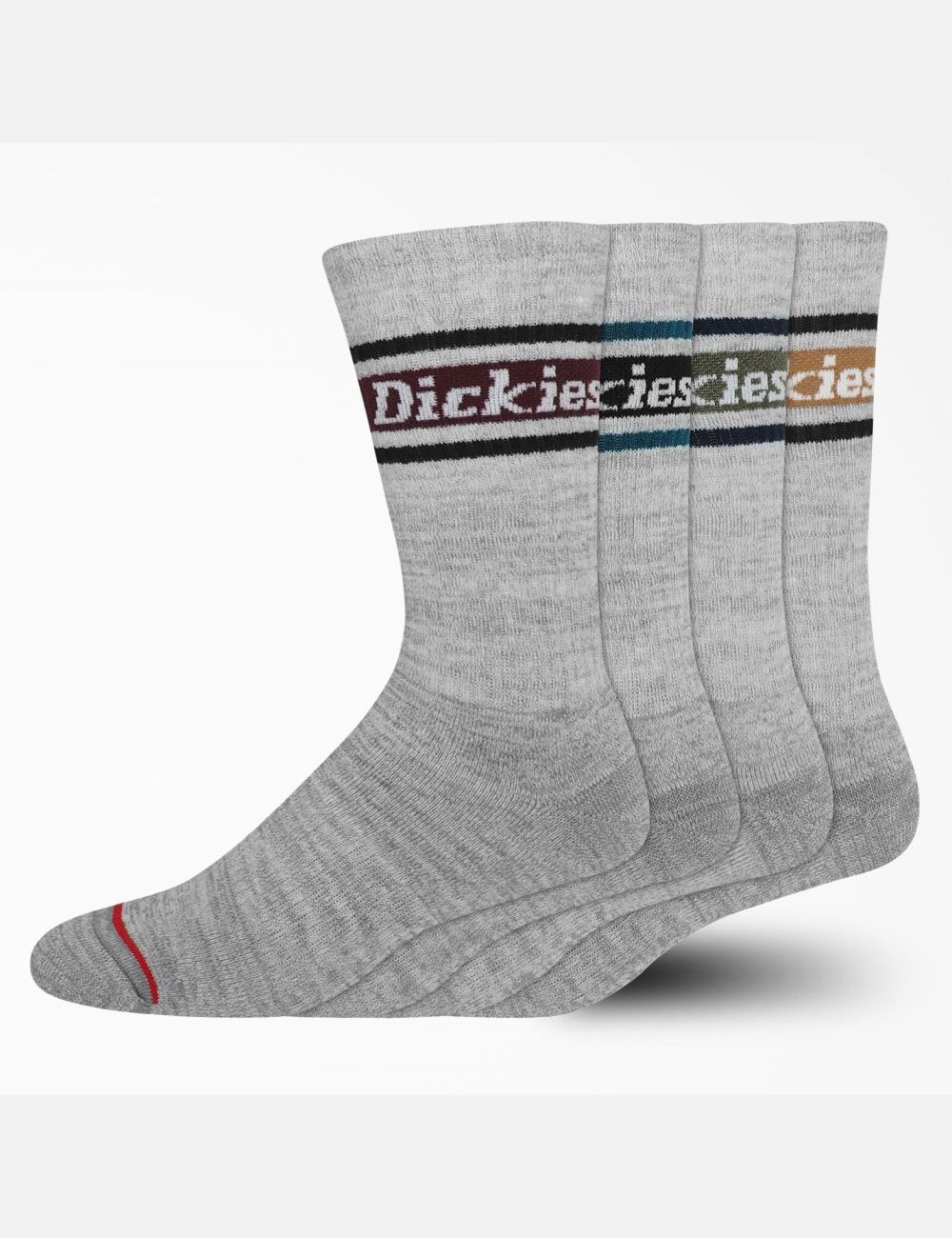 Calcetines Dickies Rugby Stripe Crew Unisex Gris Rayadas | 4781520-ER