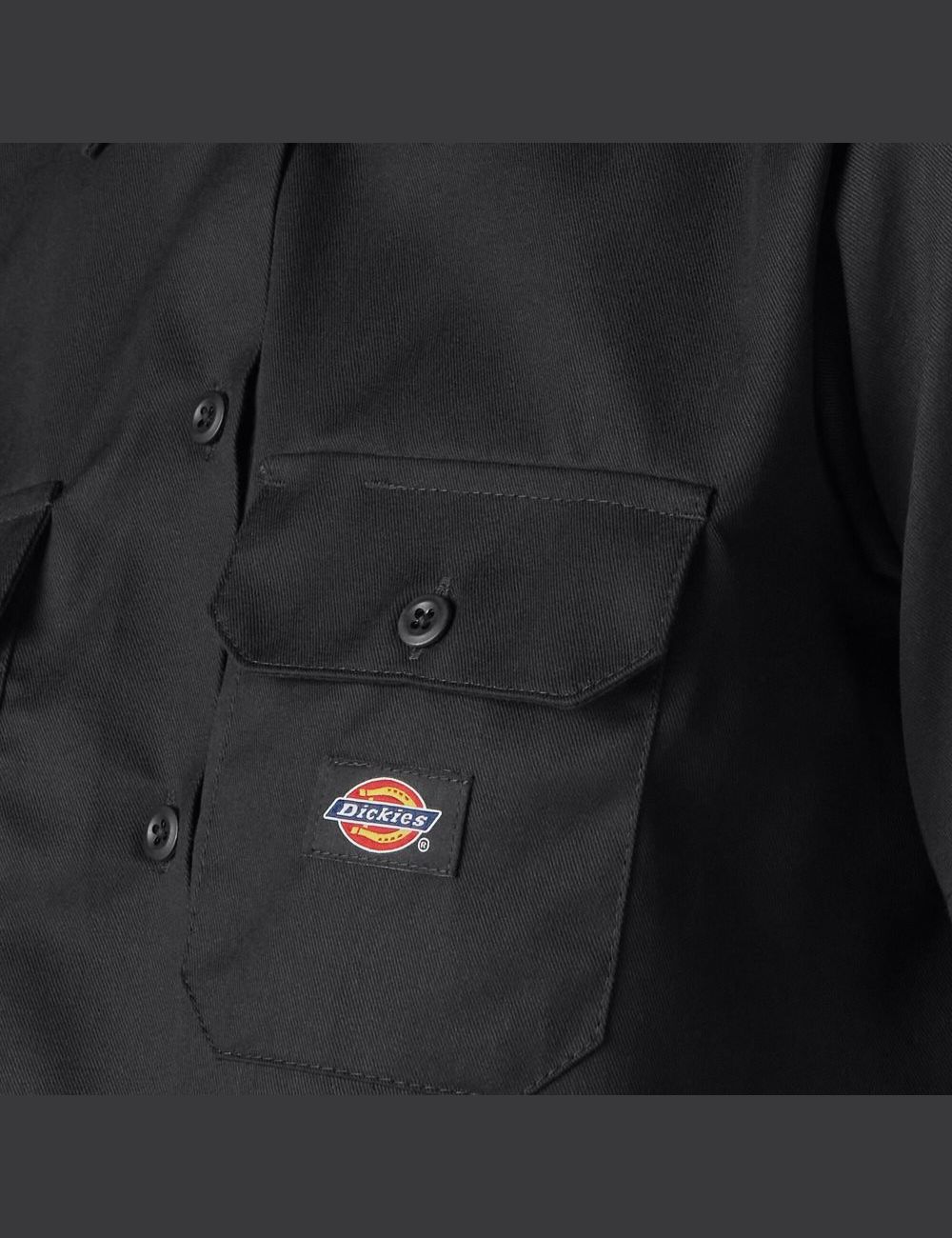 Camisa Recortada Dickies Relaxed Fit Trabajo Mujer Negras | 2819647-NZ