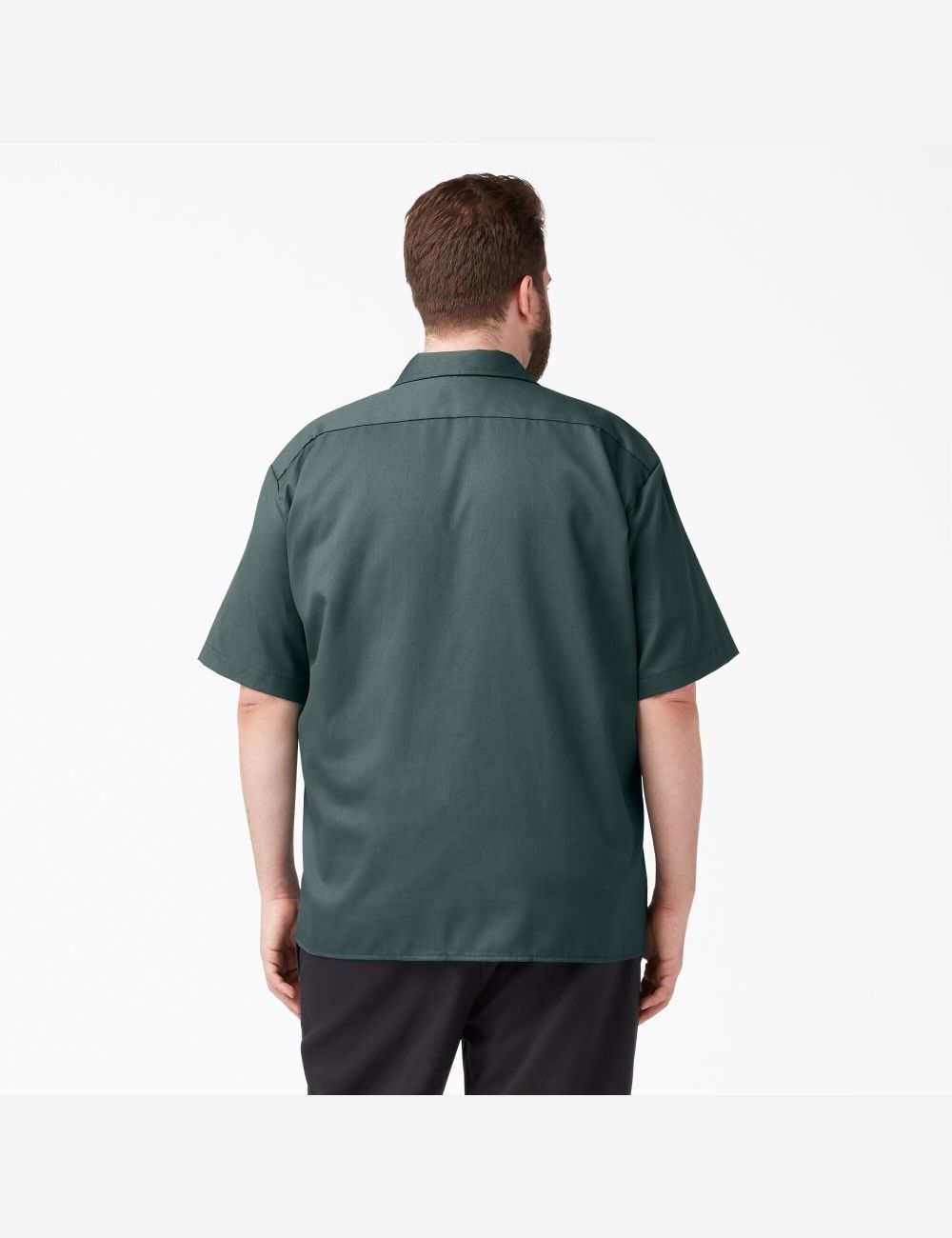 Camisas De Trabajo Dickies Corta Sleeve Hombre Verde | 2613079-LI