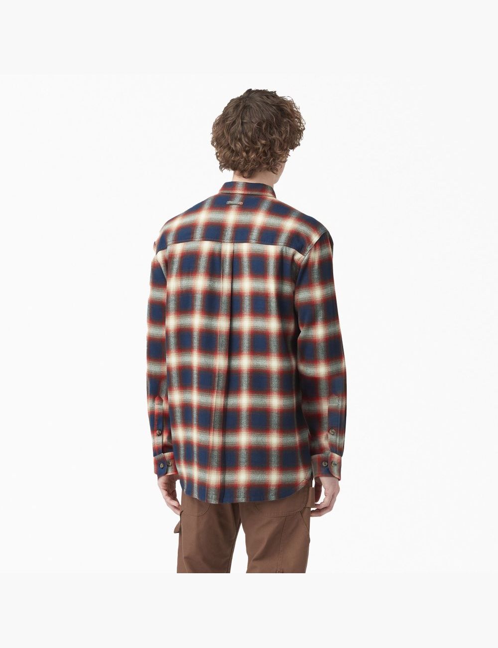 Camisas Dickies 1922 Flannel Hombre Rojas Azul Marino | 3754086-PA